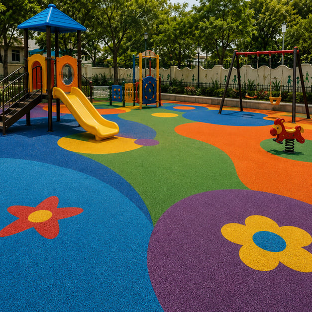 Kids Play Area EPDM Flooring